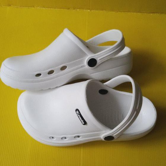 ℘ SPECIAL TERMURAH promo     baim putih sendal crocs sepatu sendal pria cewe unisex murah umrah