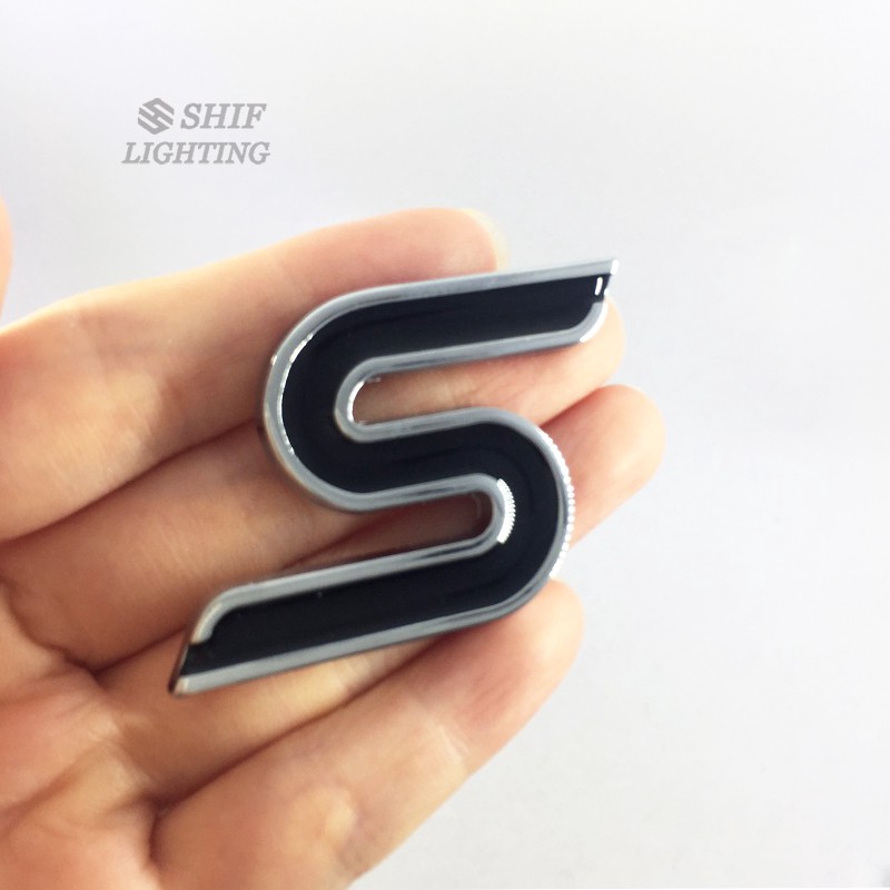 1Pc Stiker Emblem Logo Samping Bahan Metal untuk Mobil Ford