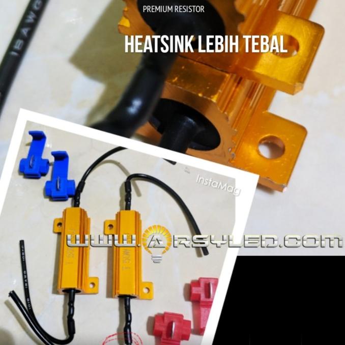 2 Buah Resistor Lampu Led Sen Sein Mobil Kedip Normal High Quality arsyl33 Diminati Banget