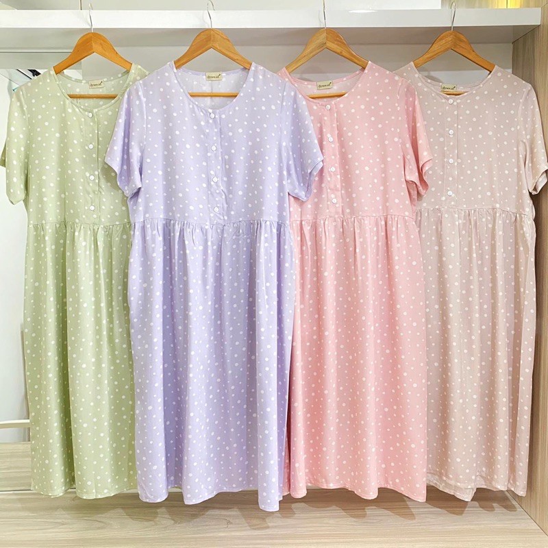 (KATLEEN) HOMEDRESS RAYON BUSUI FRIENDLY SLEEPWEAR COTTON RAYON