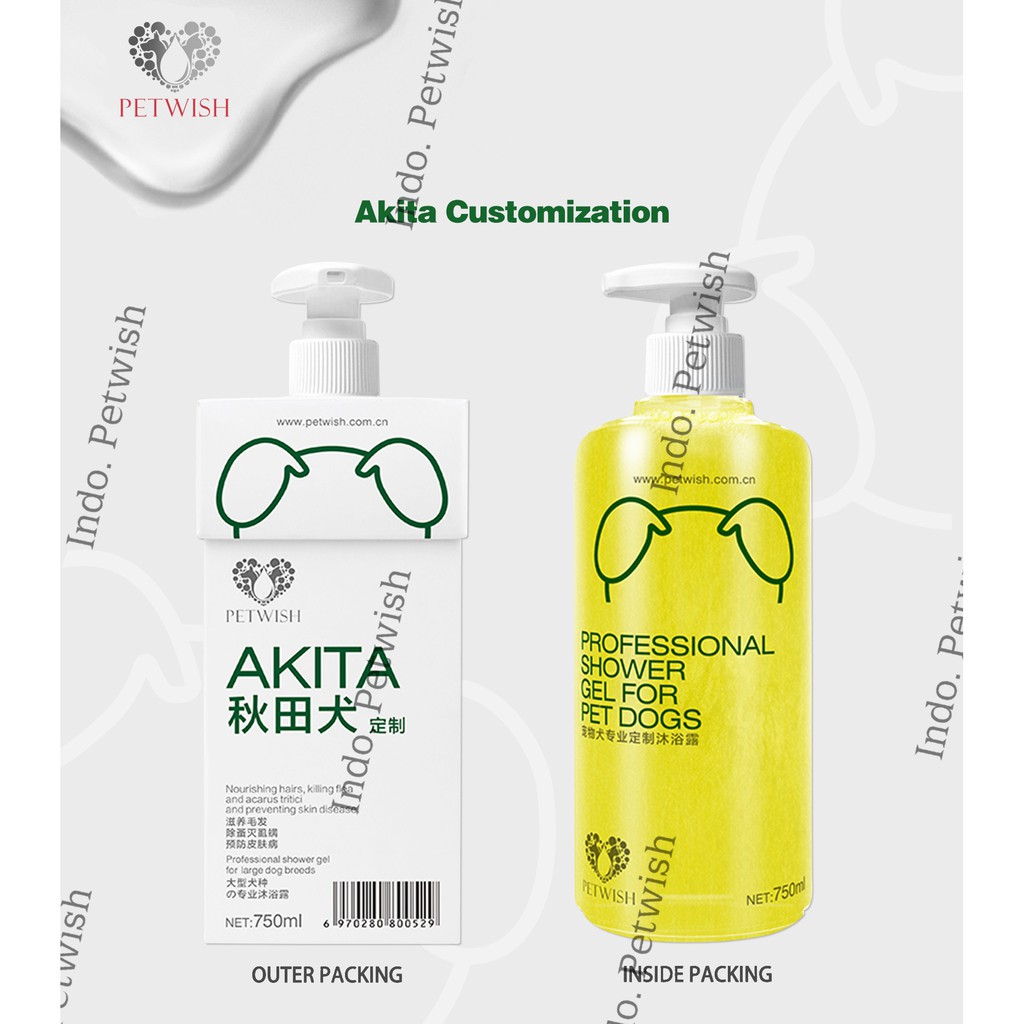 Petwish Shampoo Anjing 750ML - Akita - Dog Shampoo