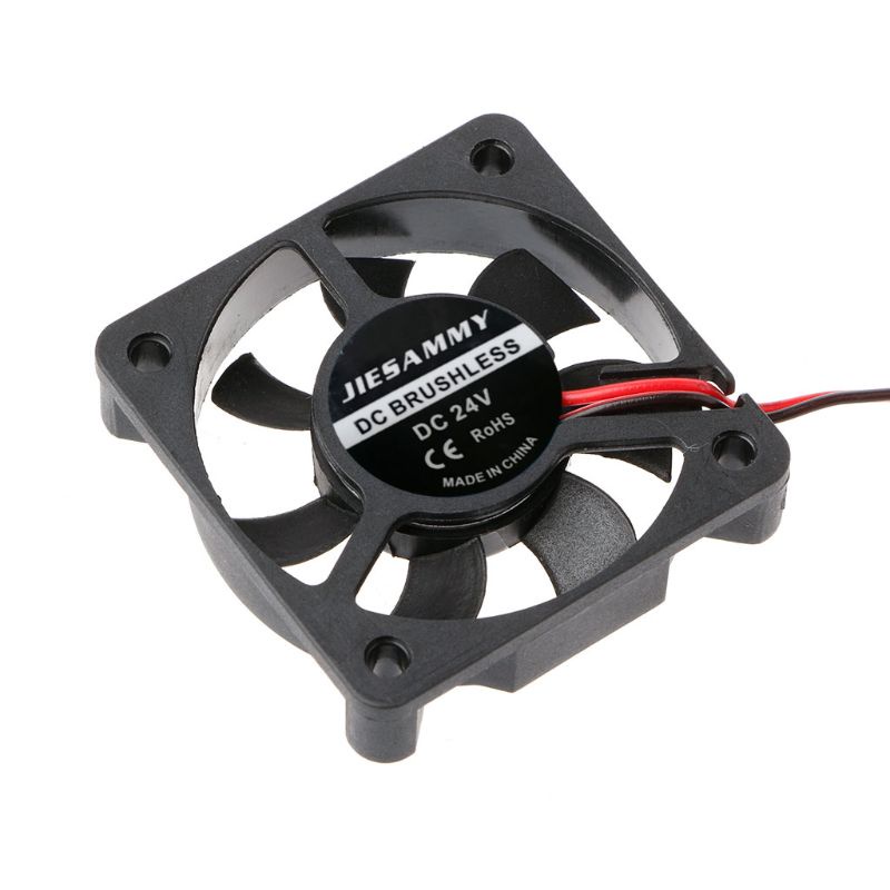 Cre Kipas Cas Komputer DC 24V 2Pin 5010mesin Ventilasi 50mm Cooling Fan DC Brushless PC Chassis Mini Pendingin