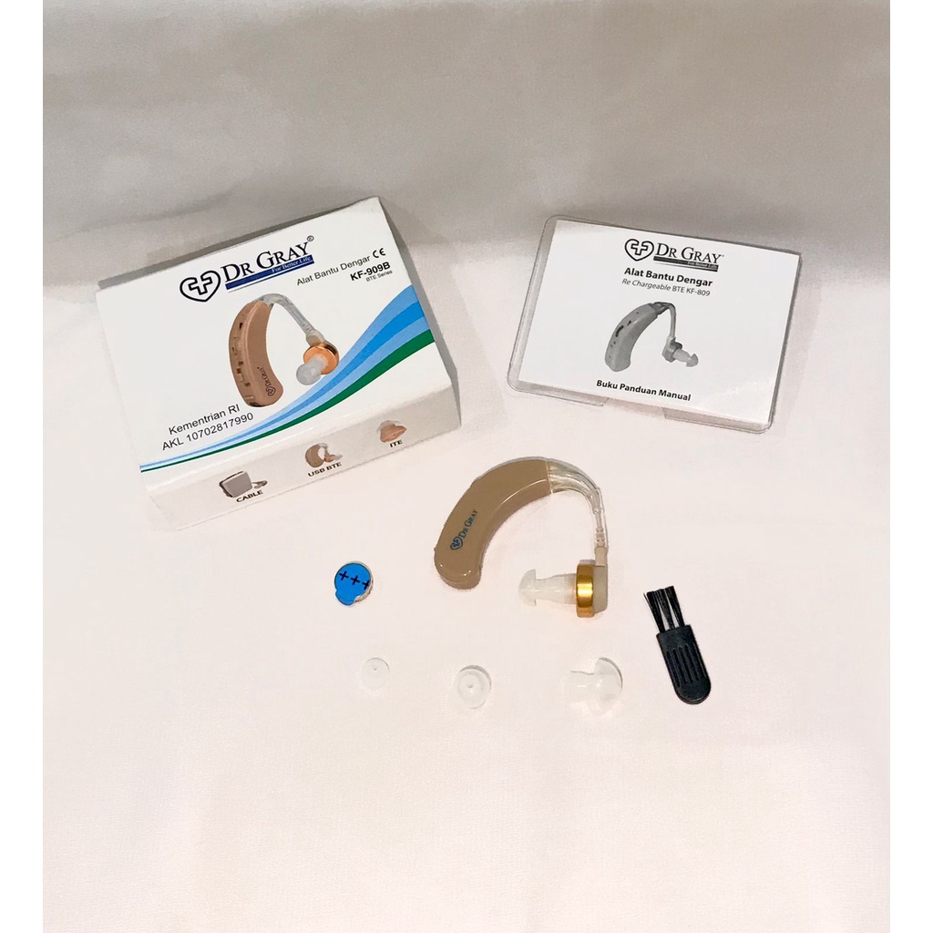 [GRAY.STORE178] Alat Bantu Dengar KF909B Dr Gray Hearing Aid Cantol BTE Series KF-909B - KF909B