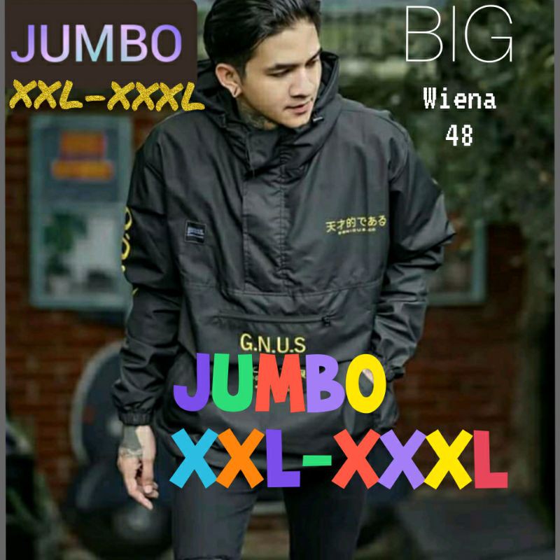 JAKET PARASUT JUMBO XXL - XXXL JAKET PRIA