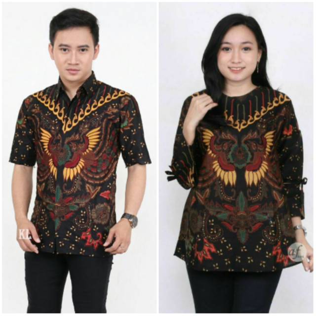 Atasan Batik Pekalongan Murah Motif Kupu-kupu Kuning