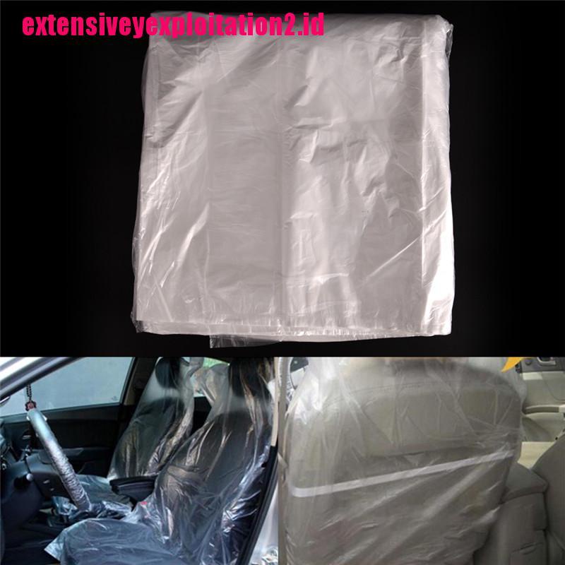 &lt; E2id &amp; &gt; 10pcs Cover Pelindung Jok Mobil Sekali Pakai