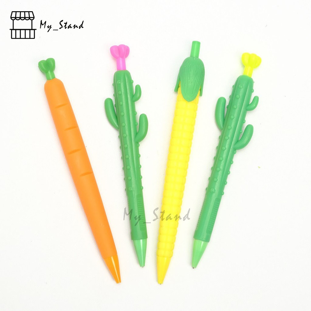 

Pensil Mekanik Wortel Jagung Kaktus - Pencil Carot Corn Cactus Cetek Kuning Oren Hijau Ijo Mechanic Murah Lucu