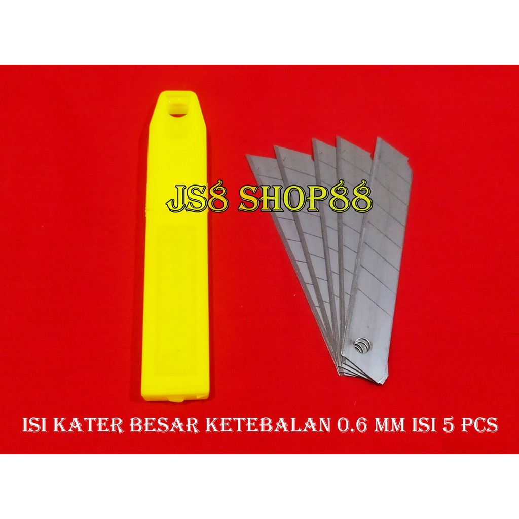 

(ECERAN) ISI KATER BESAR KETEBALAN 0.6 MM 1 KOTAK KUNING ISI 10 PCS