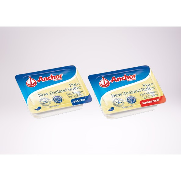 Anchor Salted Unsalted Butter Mini 7 Gram Mentega MPASI Bayi - Kabakids Store tu