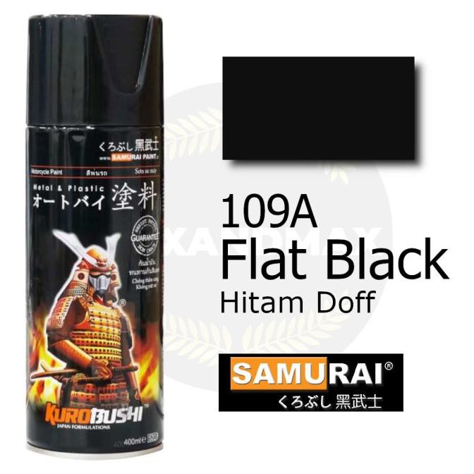 

(BISA COD) Pilox Cat Samurai Paint 109A Hitam Doff / Flat Black Standard 400ml GRATIS ONGKIR Kode