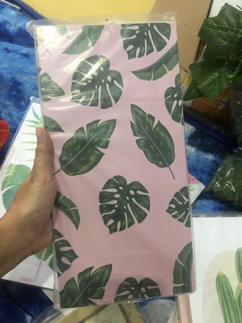 Poster Kayu Hiasan Dinding Dekorasi Rumah Vintage Tanaman Abstrak Bunga Art