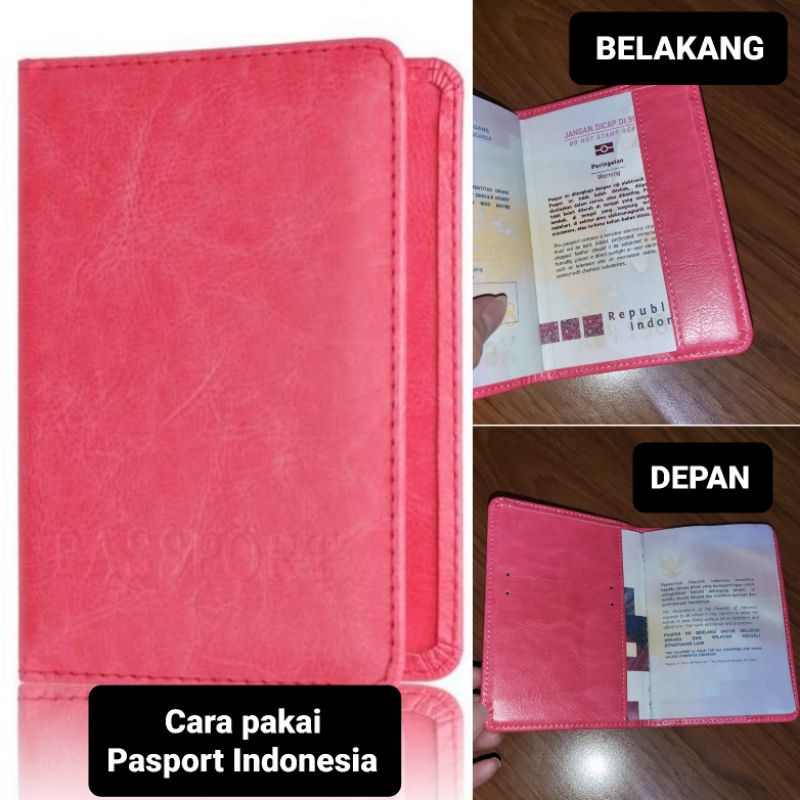 Tempat Pasport Kulit / Passport Cover / Dompet Pasport 01