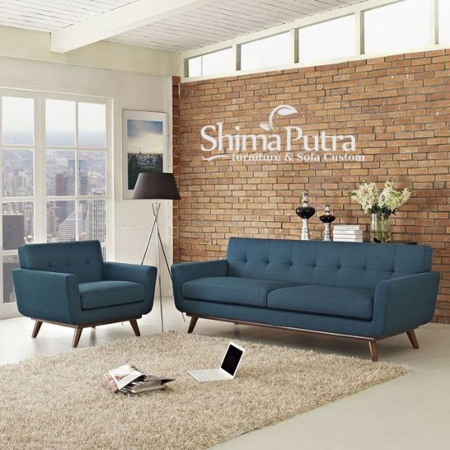 Promo Sofa minimalis retro modern sofa retro set 21