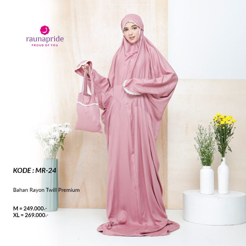 MUKENA GAMIS RAUNA/MUKENA TERUSAN RAYYON PREMIUM