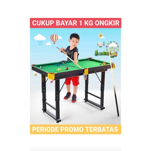 

Dijual Mini Pool Billiard Table Set Adjustable Height 62-75 CM - ORIGINAL Murah