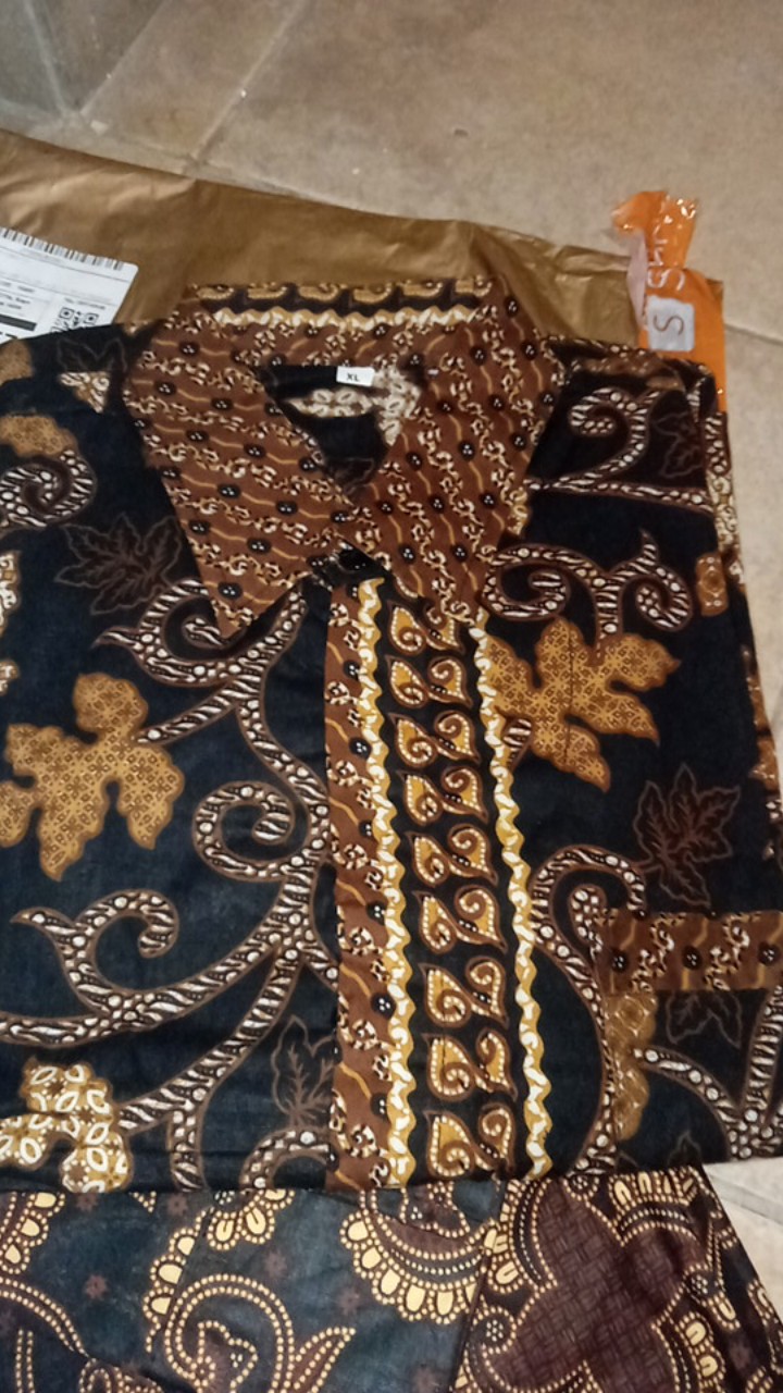 [ Bisa Cod ] Batik Couple Baju Seragam Kantor Pria Wanita By Batikid Vol 031