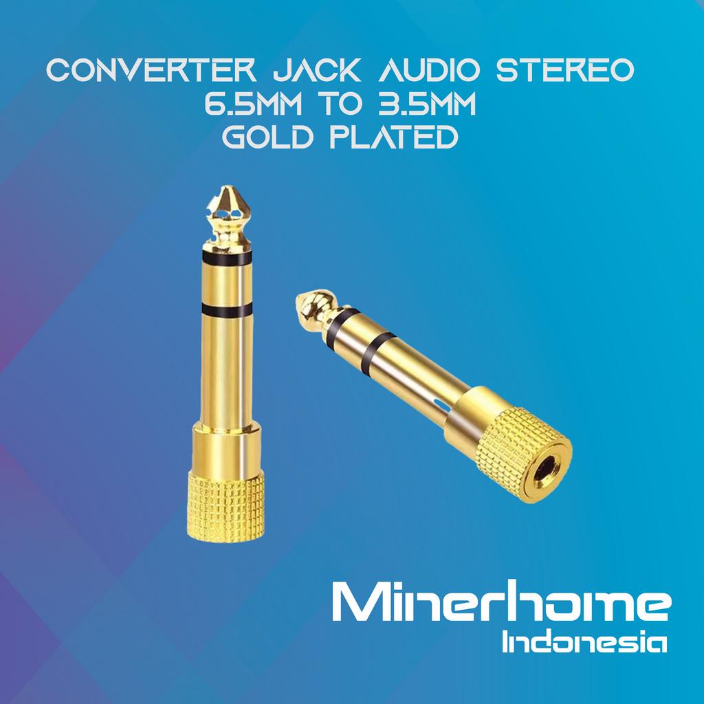 Converter Jack Audio 6.5mm to 3.5mm High Quality