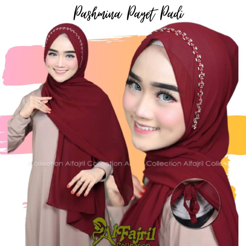 PASHMINA PESTA / PASHMINA TALI PADI AL FAJRIL / PASHMINA PERMATA / PASHMINA AL FAJRIL/ PASHMINA TALI