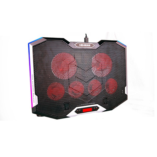 Coolingpad NYK Nemesis X5 KINGFISHER Cooling Pad pendingin laptop 6 super fan 7 flowing mode RGB