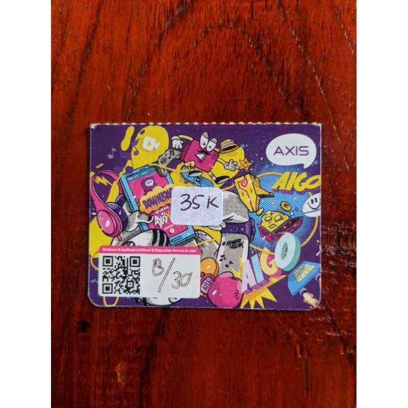 Voucher Axis 8 GB/30 Hari Sulawesi (Fast Respon)