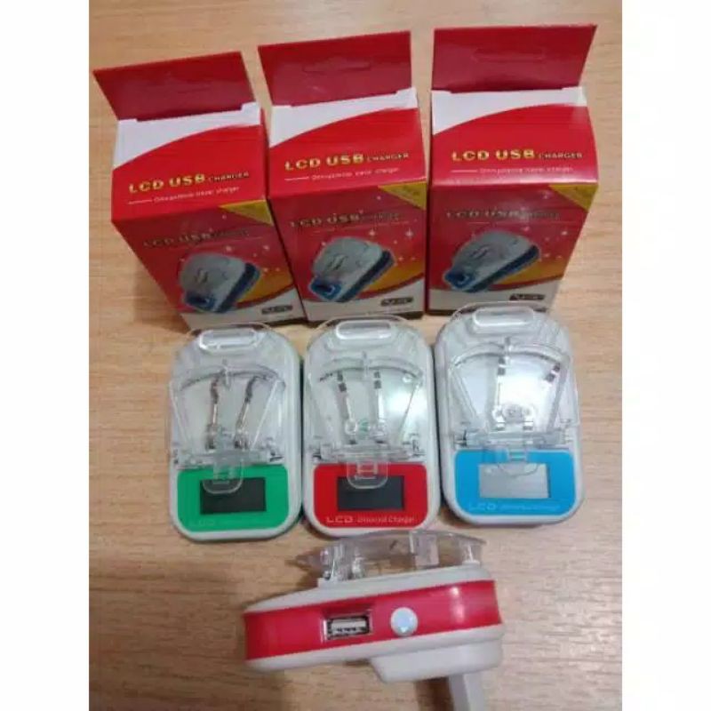 RY - Charger Desktop Jepit LCD (Casan Kodok) Universal LCD Charger Desktop Jepit LCD kaki lipat