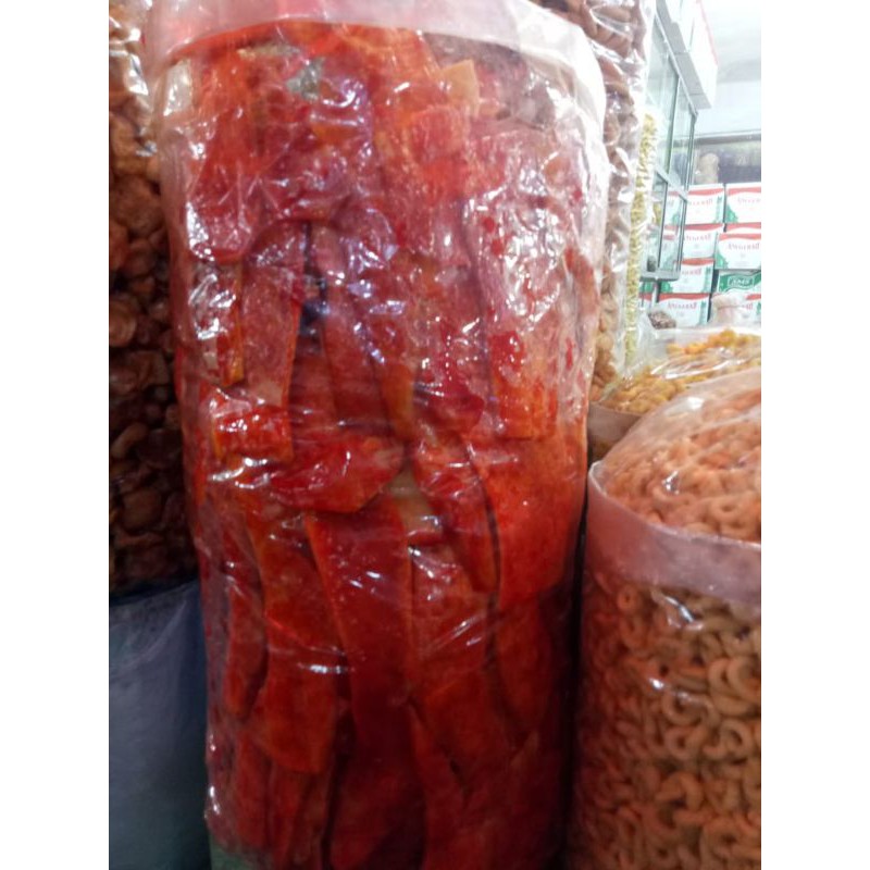 

KERIPIK BALADO PADEH MANIS 1 KG MAKNYOS