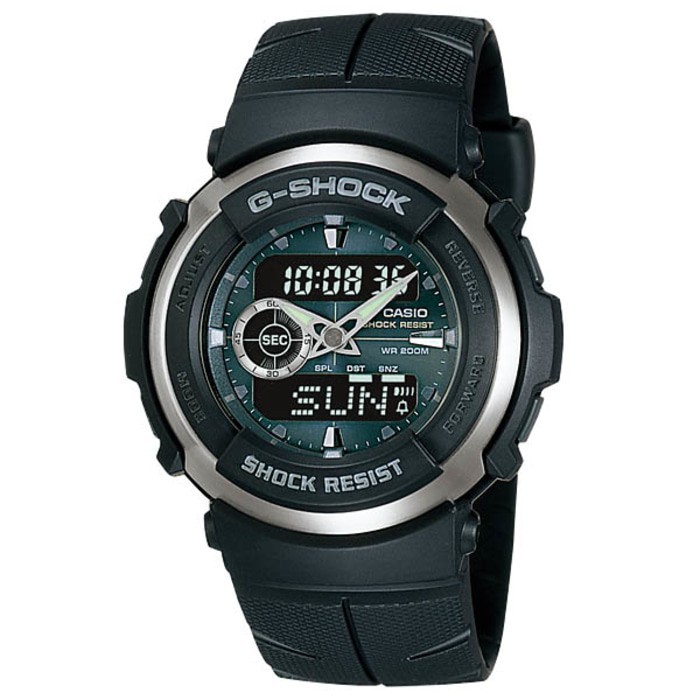 Casio G-Shock G-300-3A / DualTime Gshock G300-3A Original & Bergaransi