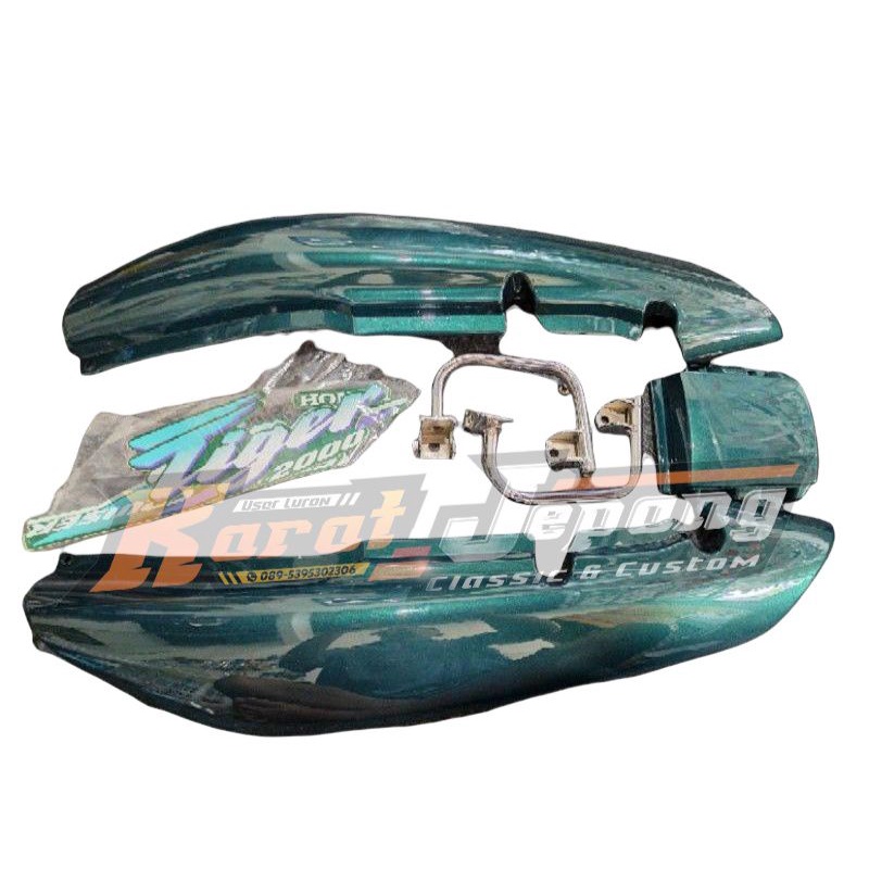 Bodi tiger 2000 lawas begel tiger 2000 fullset cover bodi stiker