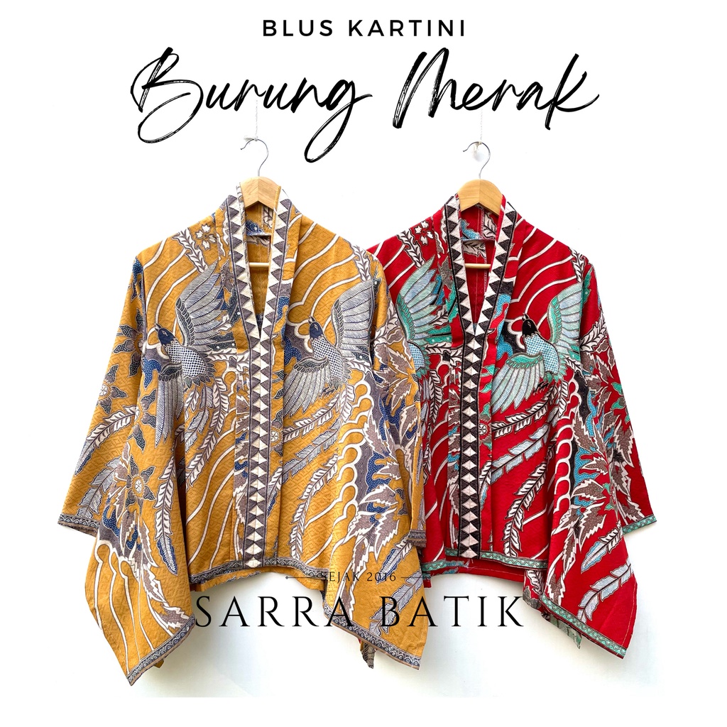 [PREMIUM] Blus Kartini Kawung Etnik Batik Dobby Dolby Atasan Kerja Seragam Kantor Pesta Kasual Modern Muslim