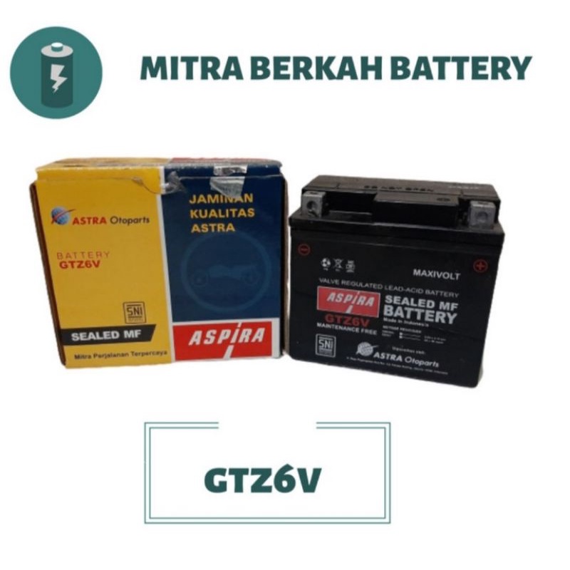 Jual Aki kering motor Vario 150 Gtz6v Aspira mf | Shopee Indonesia