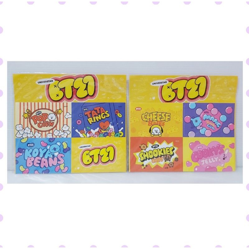 [READY] BT21 Card Deco Sticker Set / Stiker Kartu