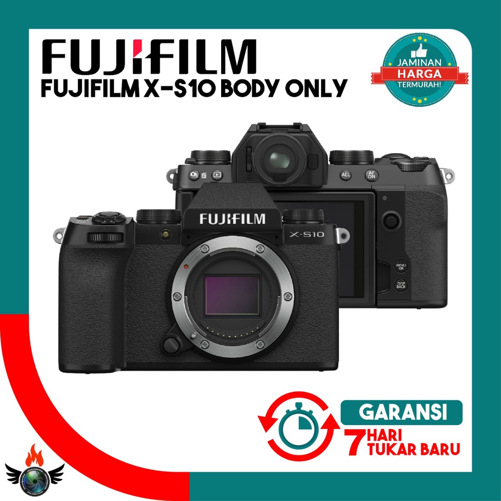 FUJIFILM X-S10 Body Only Mirrorless Camera - FUJIFILM XS10 / XS-10