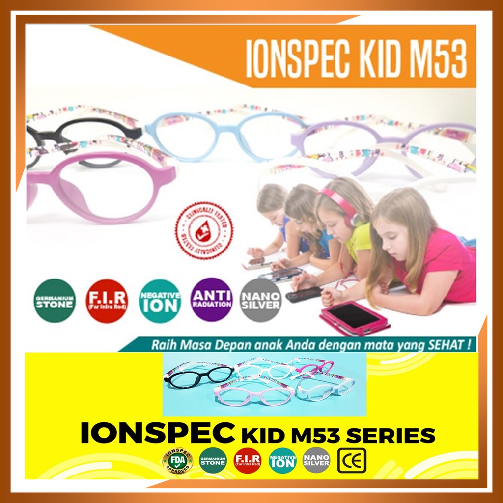 Kacamata Anak Ionspec Mgi Kids M53 Original