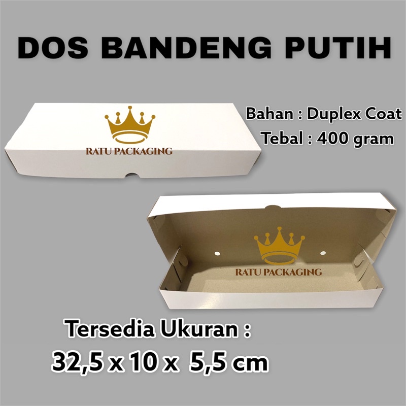 

[10PCS] RATU | Dos DUPLEX BANDENG Polos Kardus Kotak Box Hampers Dus Kue Ikan Bandeng