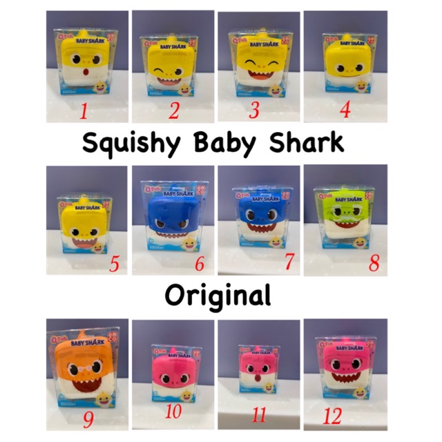 Baby shark squishy / mainan squishy boneka