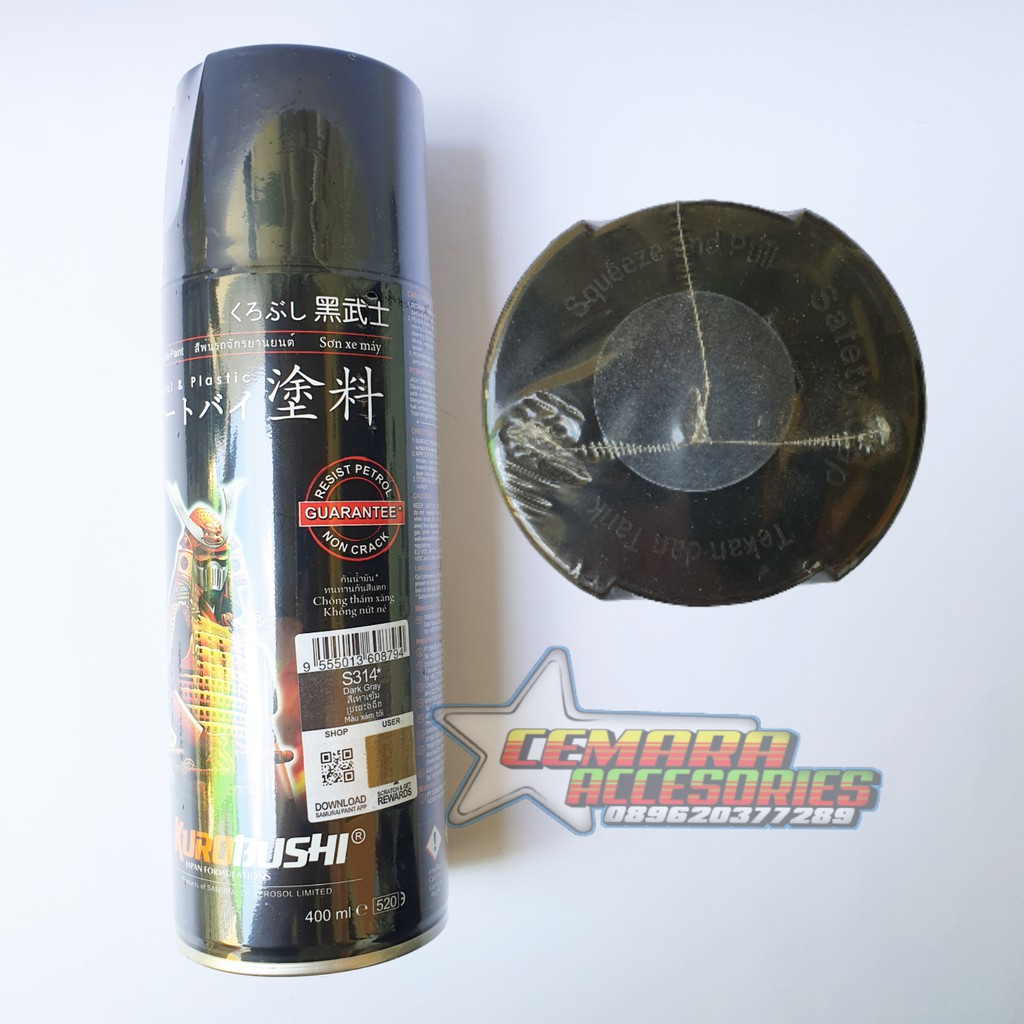 

Samurai Paint Dark Grey S314 (Abu Abu Monyet) 400 ml - Cat Semprot