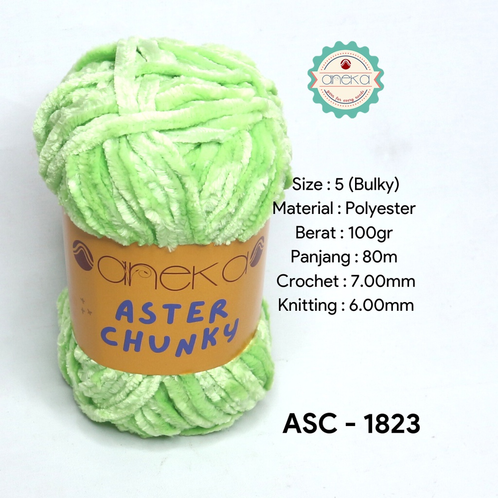 Benang Rajut Bludru Aster CHUNKY / Velvet Knitting Yarn - 1823