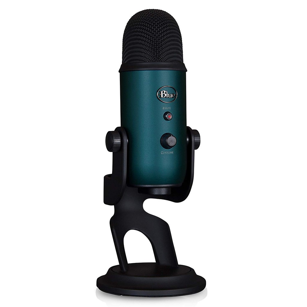 BLUE Microphones YETI USB Microphone - Black Teal Edition (New Color of Blue Yeti Microphones)