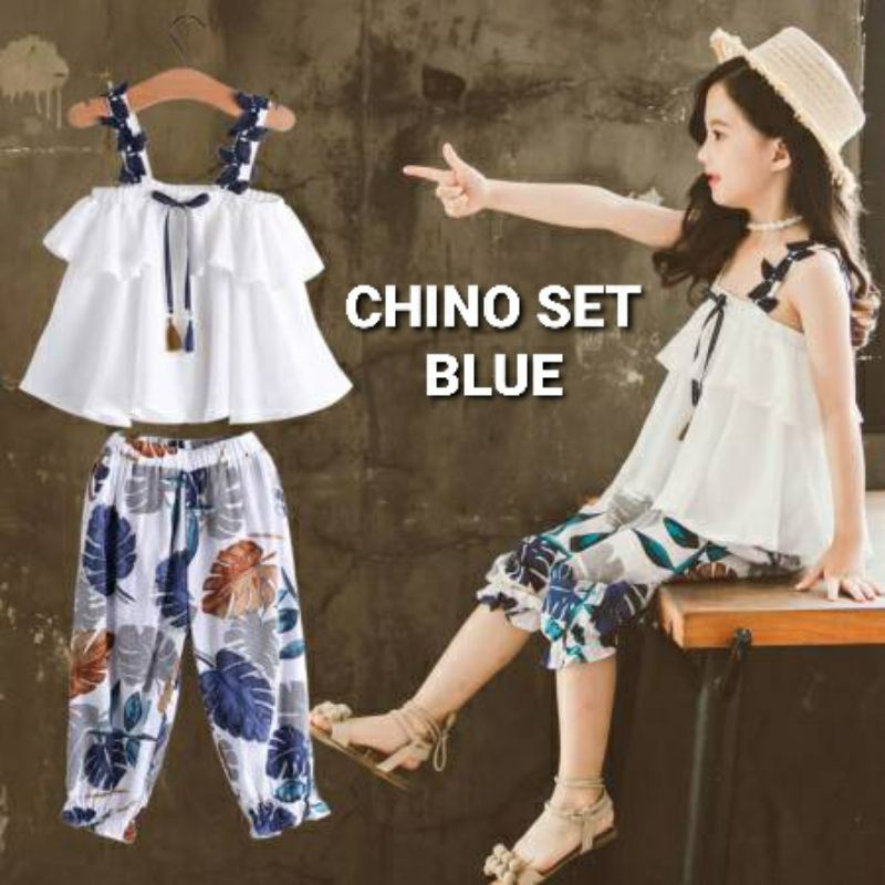 CHINO SET SETELAN BAJU CELANA ANAK MODEL KOREA IMPORT