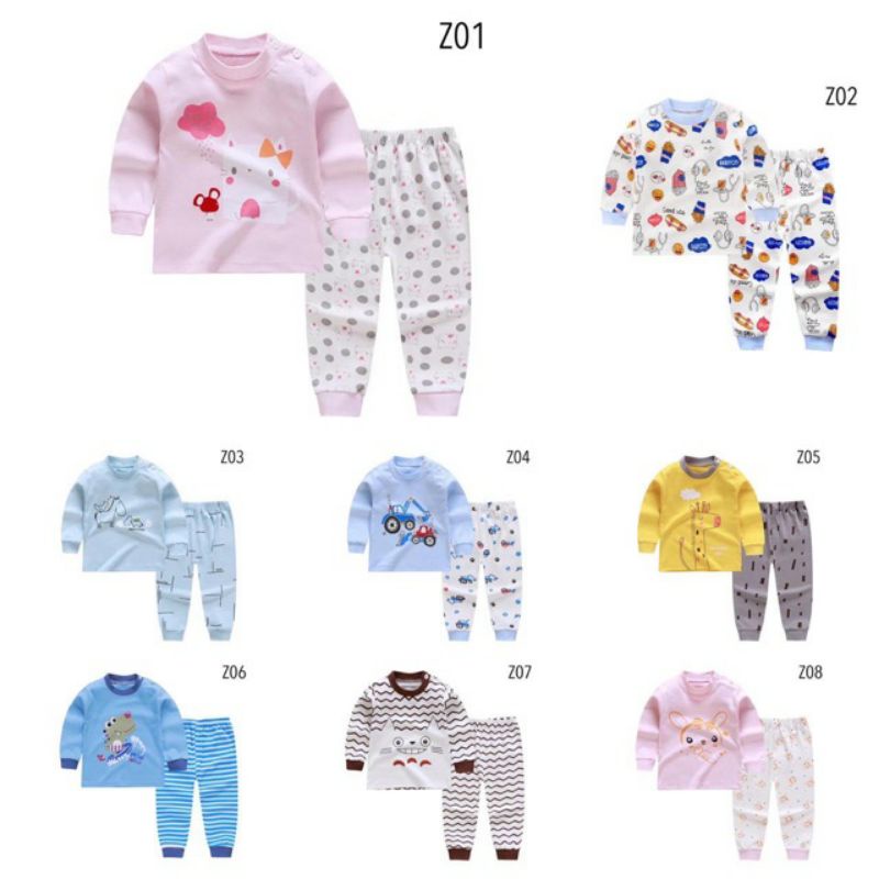 Baju Setelan Anak Kaos Celana Pendek Motif Lucu Motif Korea Bayi 1 2 3 4 Tahun