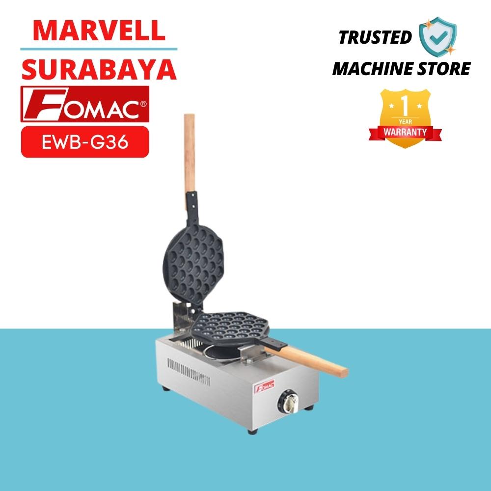 EGG WAFFLE FOMAC EWB G36 MESIN PEMBUAT TELUR WAFEL GAS 30 LUBANG