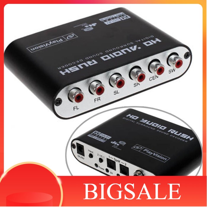 DTS / Dolby AC3 Decoder to Active Speaker 5.1 Converter