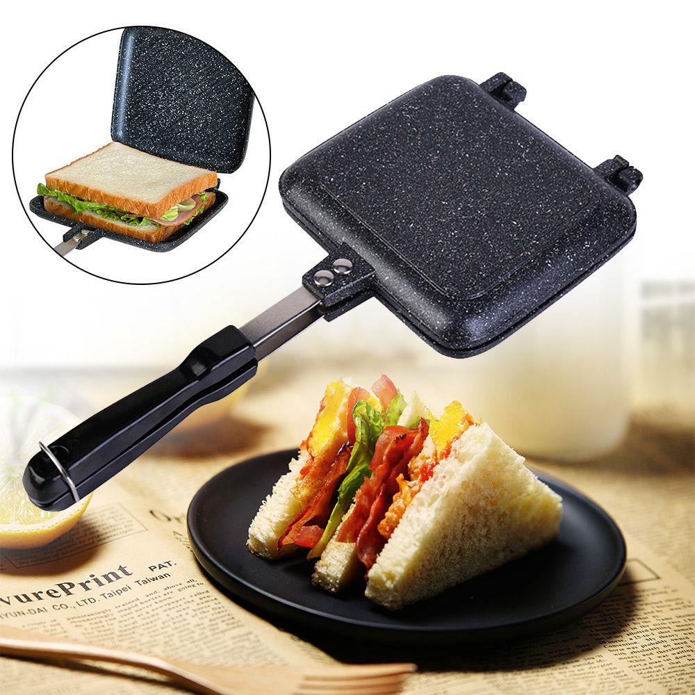 Solighter Sandwich Maker Peralatan Masak Alat Waffle Pancake Baking Aksesoris Panggangan Lipat