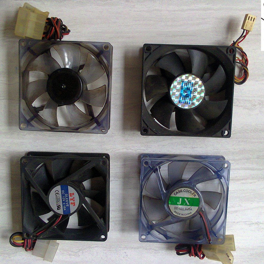 COLLER/KIPAS Standar Second Yang 8, 9 & 12 Cm Untuk Casing CPU Komputer PC/Rakitan/Desktop/dll (Harg