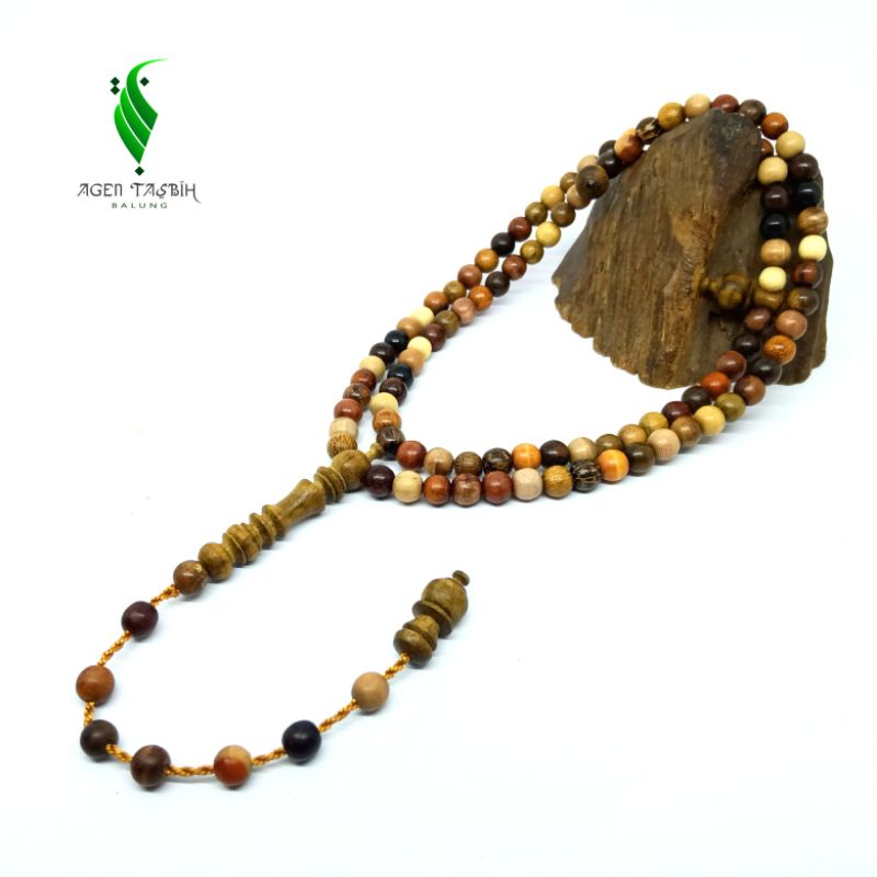 Tasbih Kombinasi 23 Kayu Langka Bertuah Nusantara Size 8mm Limited EDITION!!!