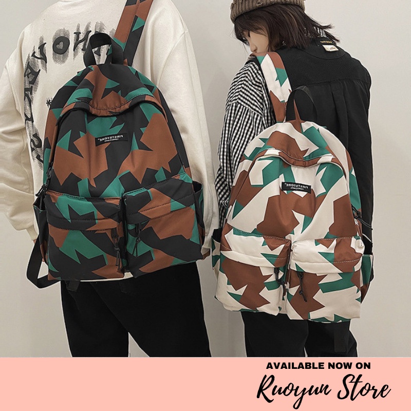 RYX - Army Triad Tas Backpack Ransel Fashion Casual - Ori Import