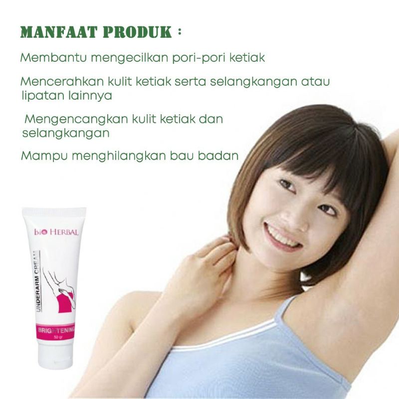 BIO HERBAL UNDERARM CREAM KETIAK DAN SELANGKANGAN