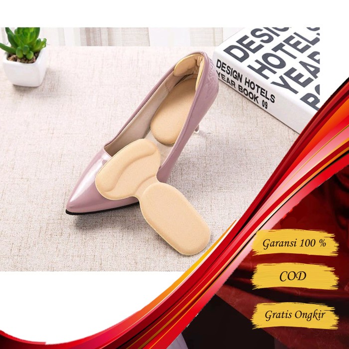 Insole Sepatu  T Shaped – AC 32 – Ganjalan Busa High Heels Alas Kaki Pengganjal Spons Ganjelan Bantalan Ganjel insol Sepatu Wanita Kebesaran Pelindung Tumit Anti Lecet kaki sepatu anti bau empuk murah silicon gel sol outsol dalam alas sepatu