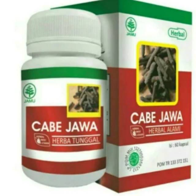 

Cabe jawa | untuk stamina | isi 60kapsul