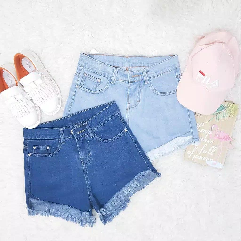 Celana Jeans Pendek Wanita Hot Pants Hotpants Hotpant Hotpans Hotpan Hotpen Jeans Wanita Tali Korean